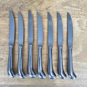Set of Pistol Grip Stainless Steel Steak Knives